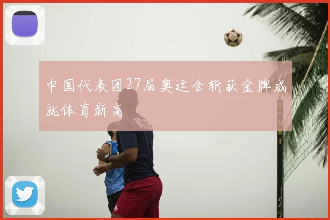中国代表团27届奥运会斩获金牌成就体育新高
